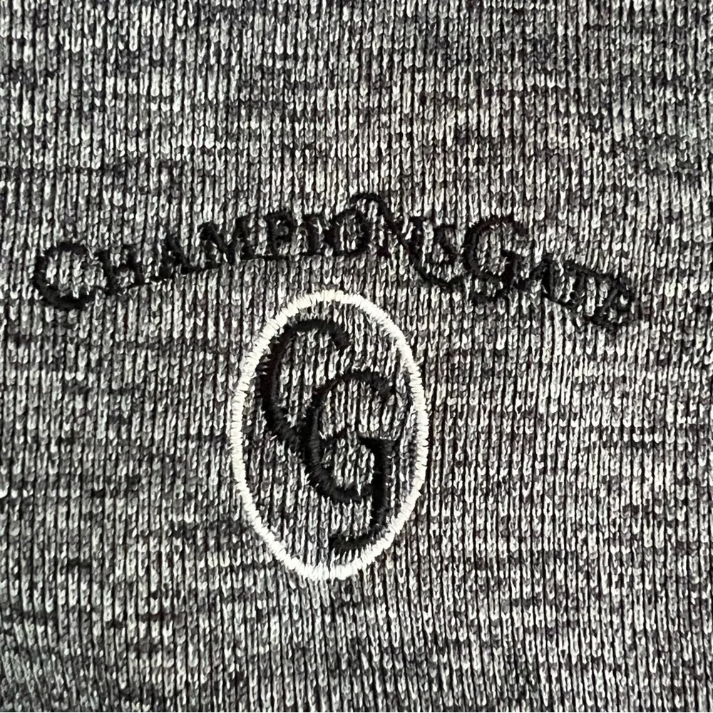 Nike Dri-Fit Men’s Gray Golf Vest With Embroidered Logo For Champions Gate M EUC